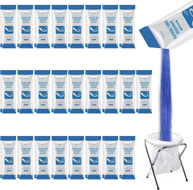 Poesie Poo Absorbent Gel Powder for Portable Toilet Camping Hiking Outdoor Portable Potty Resolution