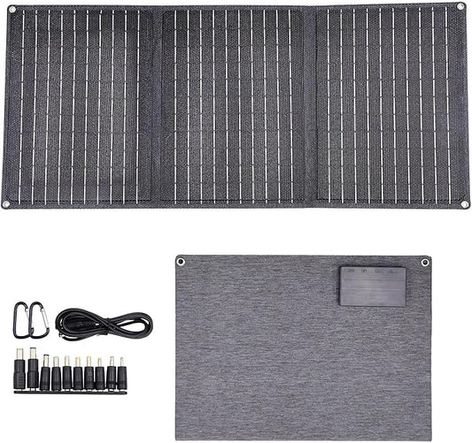30W Portable Solar Panel for Camping, Foldable 23% High-Efficiency Charger with USB-C/USB-A/DC Outputs Waterproof Design for RV, Backpacking & Off-Gri