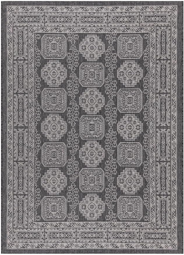 Keen Home Design Terrace Outdoor Area Rug - 4x6 Washable Indoor/Outdoor Rug for Patio, Kitchen, Balcony, Beach, Garden, Deck and Porch, Size: 3'10"x5'7"