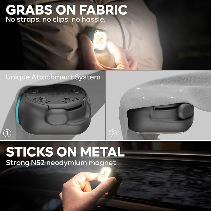 MEOLIGHT 500 Lumen Light for Running, Dogs, Walking - Wearable Flashlight Chest LED Safety Light for Dog Collars, Bike Tail Lights, Hiking, Camping - Reflective Accessories (1x Meolight)