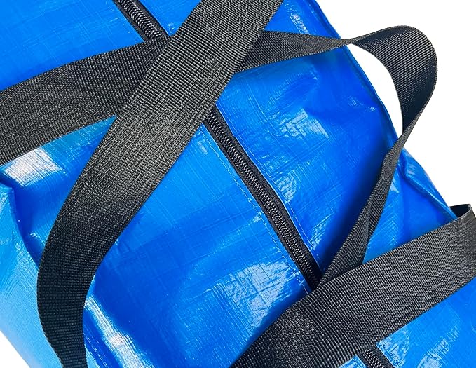 Extra Large Storage Bags, Jumbo Moving Tent Storage Bags, Waterproof Foldable Big Blue XXL Duffle Bag for Travel, 42x23x13.5inch - 1PACK