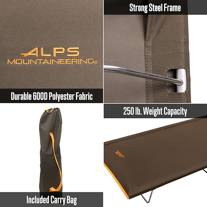 ALPS Mountaineering Lightweight Cot - Clay/Apricot