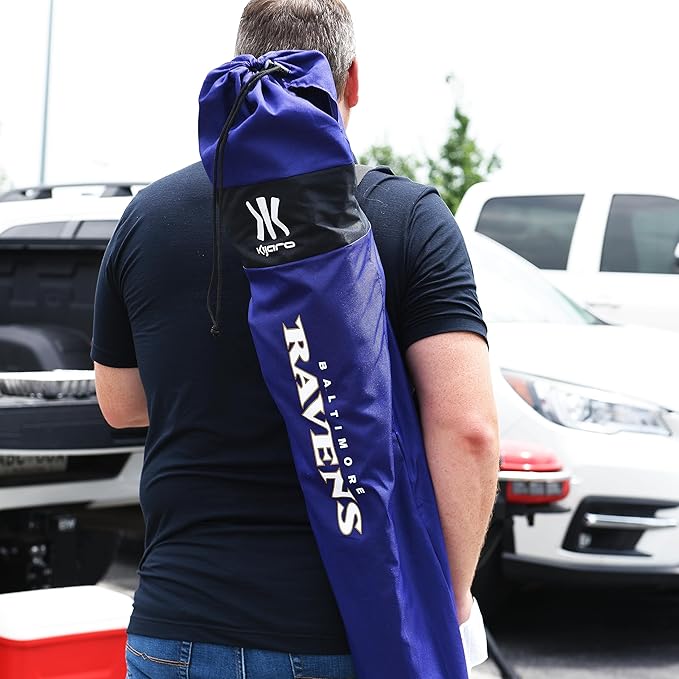 Kijaro Sports Fan Folding Chair, 26" L x 35.5" W x 37" H, Baltimore Ravens