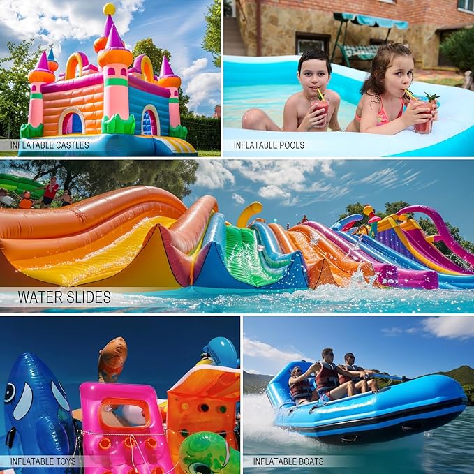 3 in x 7 ft Roll TPU Pool Patch Repair Kit for Air Mattress, Swimming Pool, Bounce House, Tent, Canvas, Canopy, Pool Floats, Tubes Air Bed and Inflatable Toys