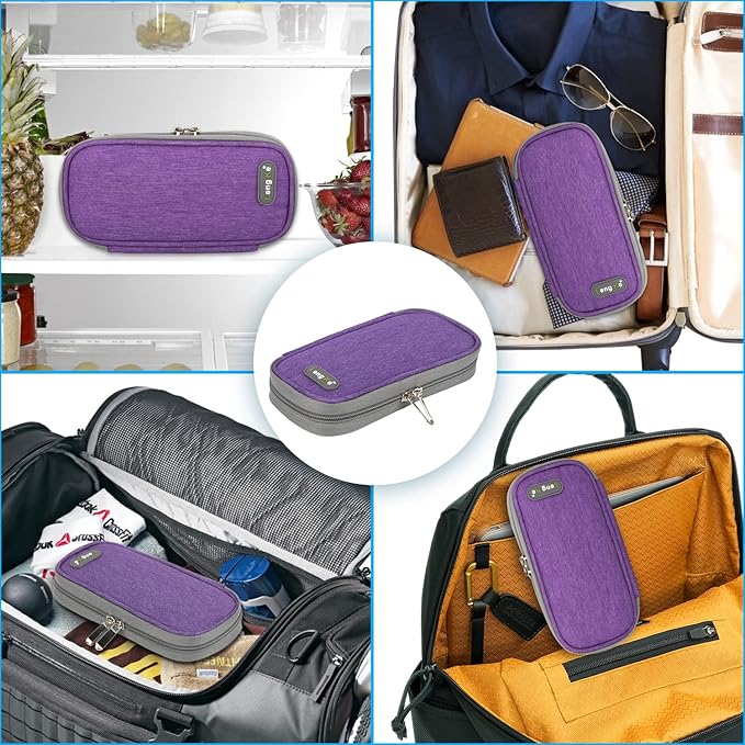 YOUSHARES Insulin Cooler Travel Case - Organizer Insulin Case for Diabetes Accessories Keep Supplies Safe and Cold