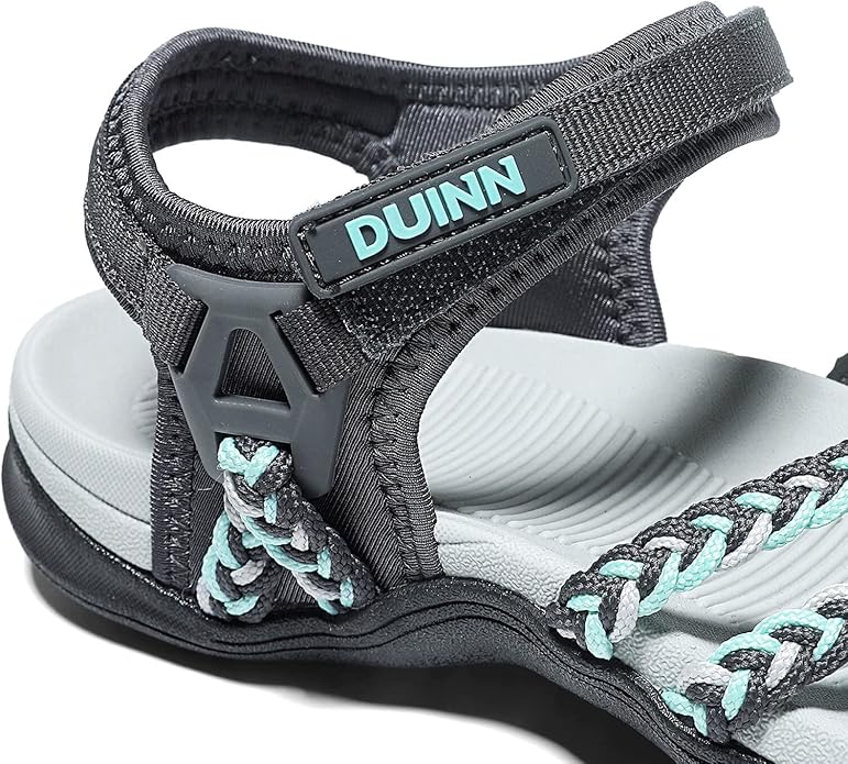 UBFEN Womens Hiking Comfort Sport Sandals Beach Vacation Camping Casual Sport Sandals with Adjustable Straps and Arch Support