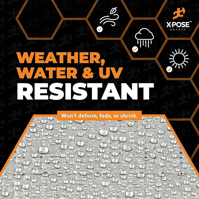 Heavy Duty Silver Poly Tarp 6' X 40' - Multipurpose Protective Cover - Durable, Waterproof, Weather Proof, Rip and Tear Resistant - Extra Thick 12 Mil Polyethylene - by Xpose Safety
