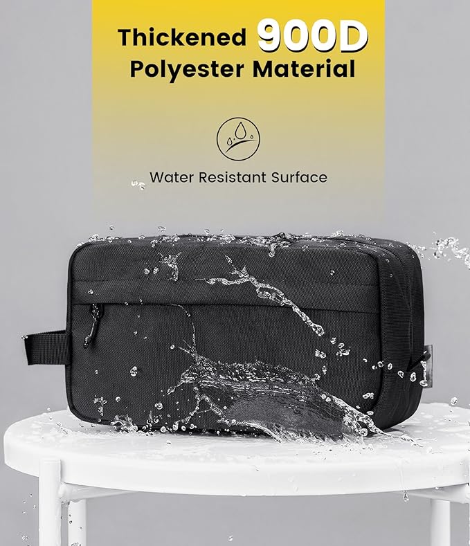 Vorspack Travel Toiletry Bag for Men - Hanging Toiletries Bag Water Resistant Dopp Kit Travel Bag for Toiletries Accessories