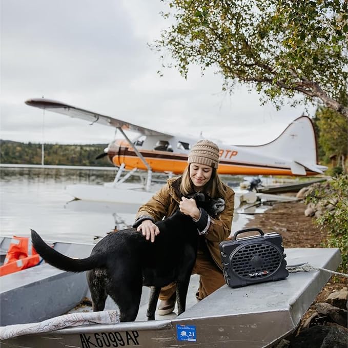 Turtlebox Original Gen 3: Portable Outdoor Bluetooth Speaker – Ultra-Loud (120dB), Waterproof (IP67), Rugged, Impact-Resistant, 3-Day Battery | Party Mode: Unlimited Pairing for Stereo Sound, Gray