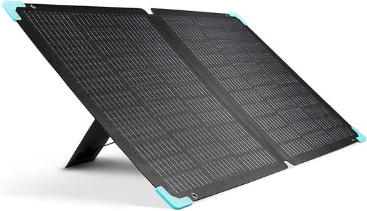 Renogy E Flex 120 Watt Foldable Solar Panel with Adjustable Kickstand and Integrated Carry Handles for Road Trip, Camping, RV, and Fishing