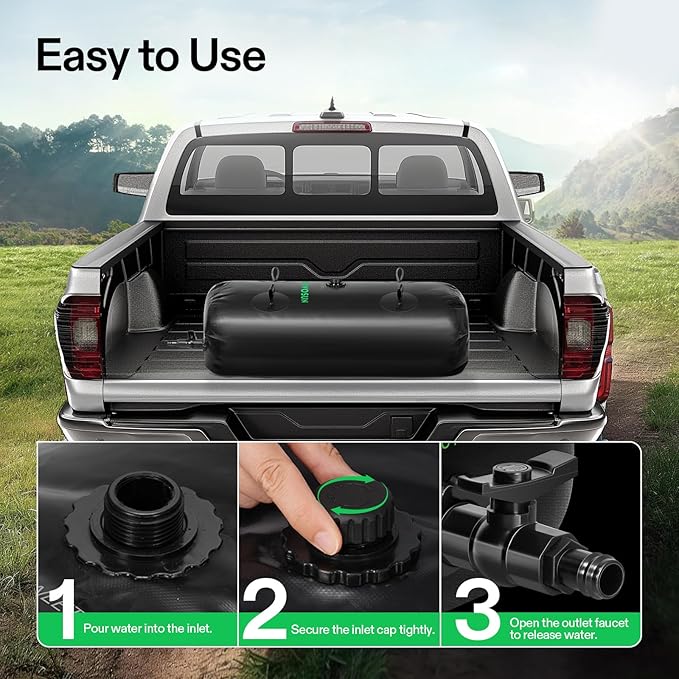 VIVOSUN 240 L/64 Gal Water Bladder, Foldable and Portable Water Storage Bag for RV, Camping, Garden Watering, Agricultural Irrigation, Drought Resistance, Firefighting