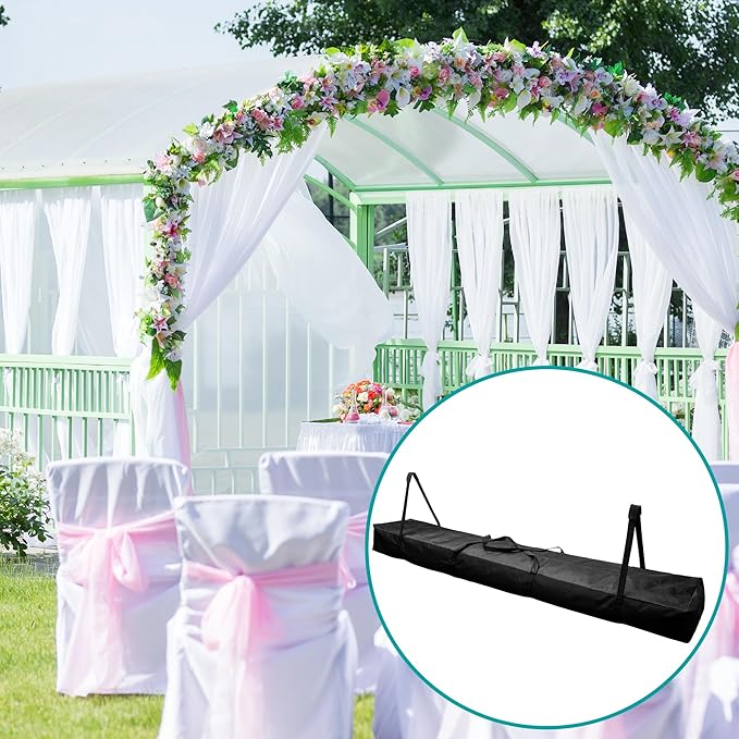 Adnee 83" L x 12" W Heavy Duty Party Tent Poles Storage Bag-600D Oxford Canopy Pole Bag with Padded Handles and Dual Zipper-Portable Long Storage Bag for Storing Event Tent Equipment Top Covers Pole