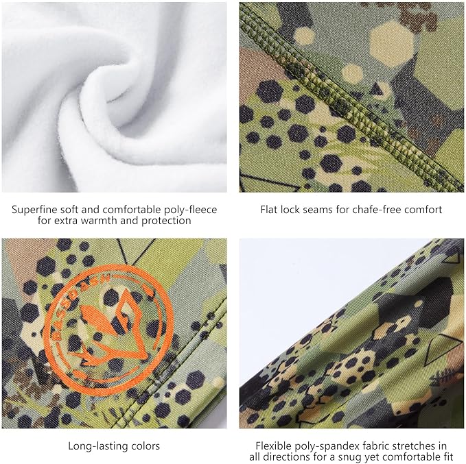 BASSDASH Winter Balaclava Fleece Ski Mask Ninja Hood Neck Warmer Fishing Hunting