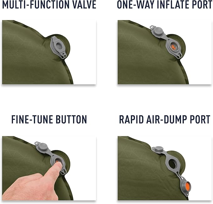 Sea to Summit Camp Plus Self-Inflating Foam Sleeping Mat for Camping, Rectangular - Large (79 x 25 x 3 inches)