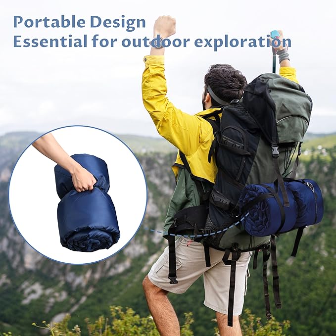 Tirrinia Waterproof Outdoor Blanket with Sherpa Lining, Windproof Triple Layers Warm Comfy Foldable for Camping Stadium, Beach, Picnic, Grass, Concerts, Car, Dog, 51''X 59'' & 59''X 80''