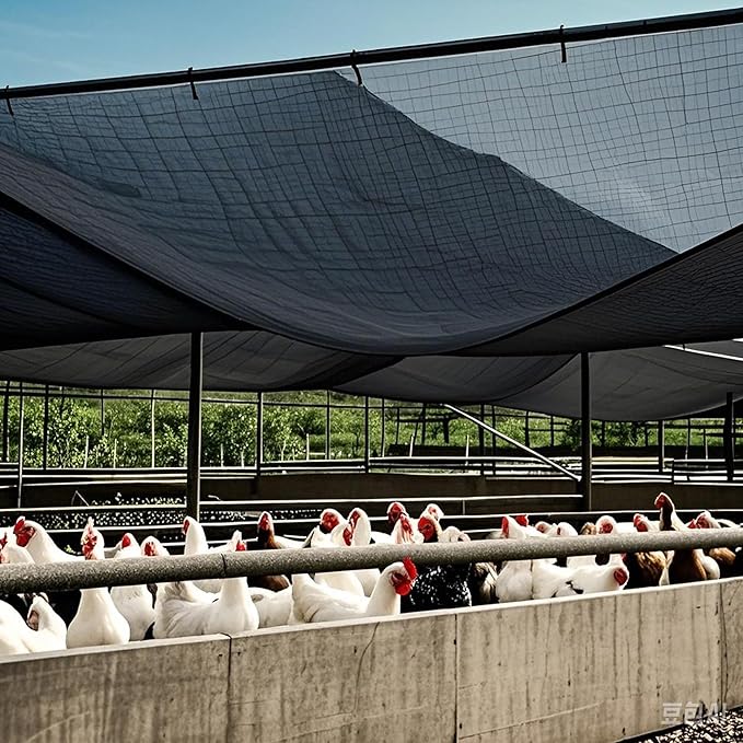 winemana Black Shade Cloth 40%, 30x50 FT Mesh Tarp - Garden Shade for Greenhouse, Patio, Vegetables, Plants Cover and Chicken Coops, Sun Shade Net for Outdoor Protection with Reinforced Grommets