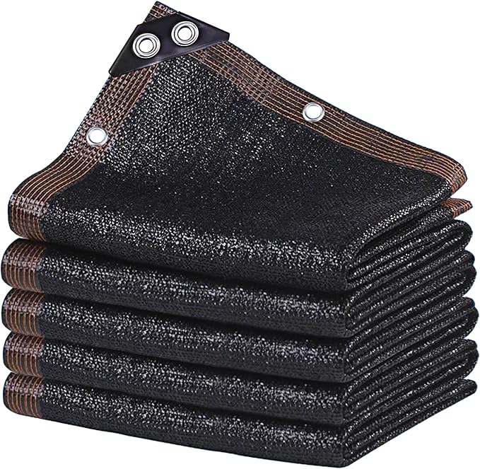 winemana Black Shade Cloth 30x30 FT??70% Sun Shade Mesh Tarp for Greenhouse, Garden, Patio, Dog Kennel, Chicken Coop, and Outdoor Protection, Plants Cover Shade Netting with 2 Reinforced Grommets