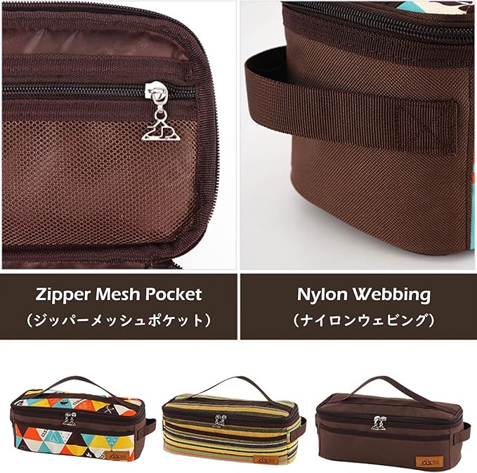 TRIWONDER Camping Travel Cookware Organizer Bag Cooking Utensils Storge Portable Pouch for Outdoor Barbecue Camping Cooking Spoon Chopsticks Organizing