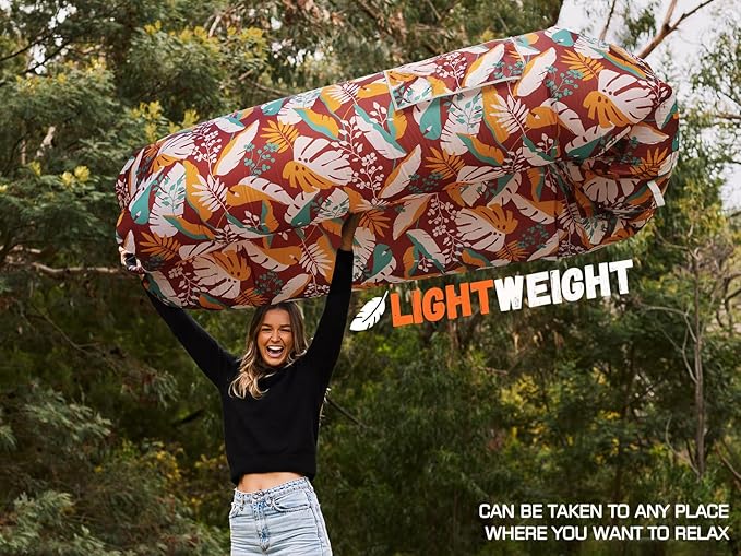 WEKAPO Inflatable Sun Lounger, Air Sofa, Hammock, Portable, Waterproof and Leak-Proof, Ideal for Backyard, Beach, Travel, Camping, Picnics and Music Festivals