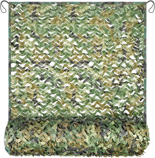Camo Netting Camouflage Netting 20x20 10x20 10x10 Bulk Roll Burlap Camo Tarp Sunshade Net for Hunting Blind Dinosaur Birthday Jungle MilitaryTheme Party Decoration Camping Shooting