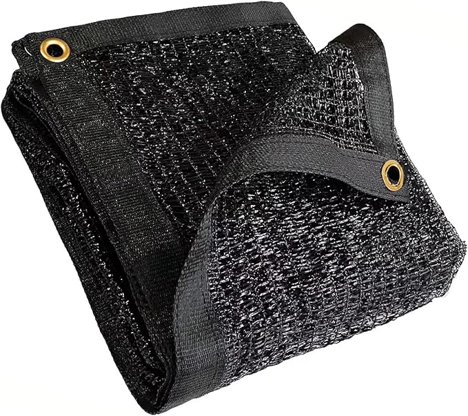 6.5X20Ft Shade Cloth for Garden, 90% Black Sun Shade Mesh for Plants Heat Protection, Outdoor Sunblock Mesh Tarp for Greenhouse, Plant Cover, Balcony, Gazebo, Deck, Porch, Carport