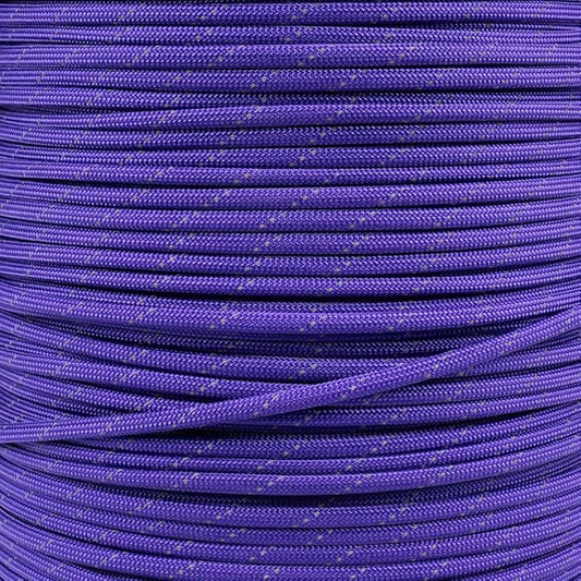 Paracord Planet Reflective 550lb Paracord – 7 Strand Type III Nylon Parachute Cord for Outdoor Visibility, Hiking, and Crafting – 30+ Colors and 4 Length Options