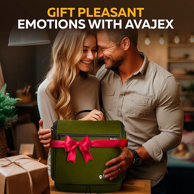 Travel Toiletry Bag for Men and Women - Large Hanging Toiletry Organizer - Waterproof Hygiene Bag with Metal XXL Swivel Hook, with Sturdy Zippers and 19 Compartments for Toiletries, Makeup, Cosmetics