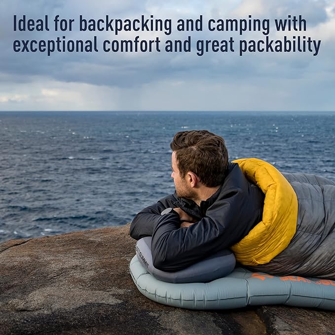 Sea to Summit Aeros Premium Inflatable Travel Pillow, Large (16.5 x 11), Grey