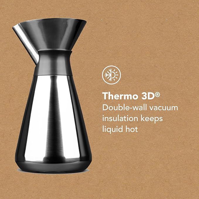 MiiR New Standard Carafe, 33oz Shatterproof, Durable Double-Wall Vacuum Insulated Coffee Carafe for Pour Over Coffee