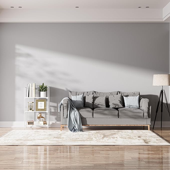 Crofy No Assembly Folding Bookshelf for Living Room, 3 Tier White Collapsible Book Shelf for Home Office, Portable Bookcase Storage Organizer