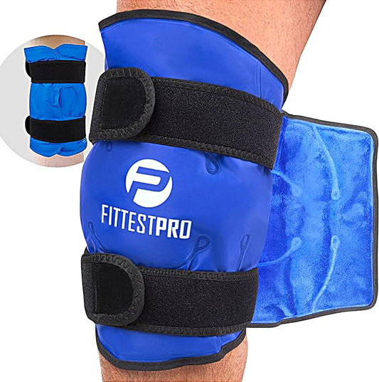 Knee Ice Pack Wrap (XL) for Pain Relief, Reusable Hot and Cold Therapy Wrap for Swelling, Recovery, and Therapy for Arthritis, Meniscus Tear and ACL