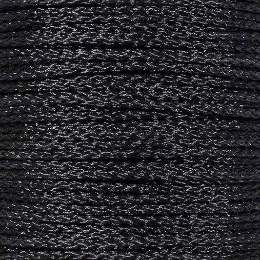 Hollow Braid Polypropylene Rope (1/4 Inch, 100 Feet, Black) - Barrier Rope - Trail Marking, Crowd Control, Golf Courses