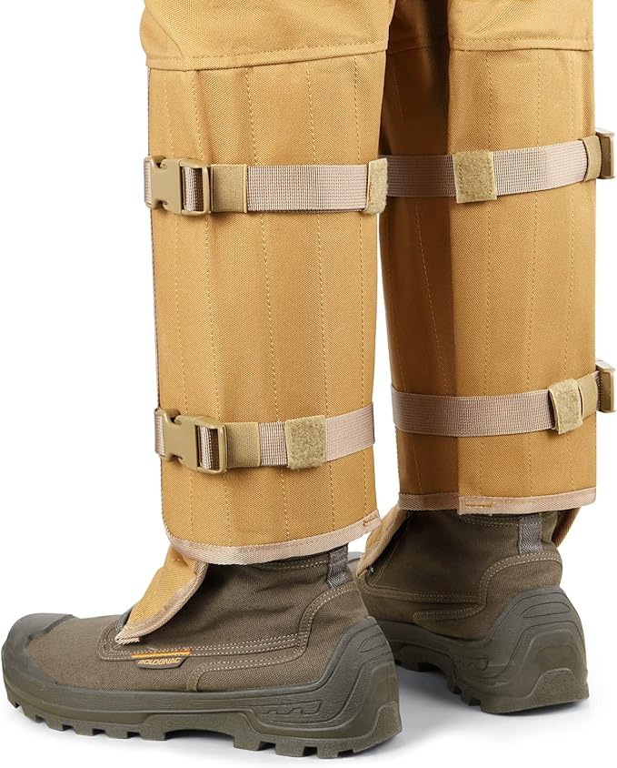 QOGIR Snake Guard Protection Chaps: Snake Bite Protection for Ankle to Thigh Snake Chaps, Waterproof Snake Gaiters
