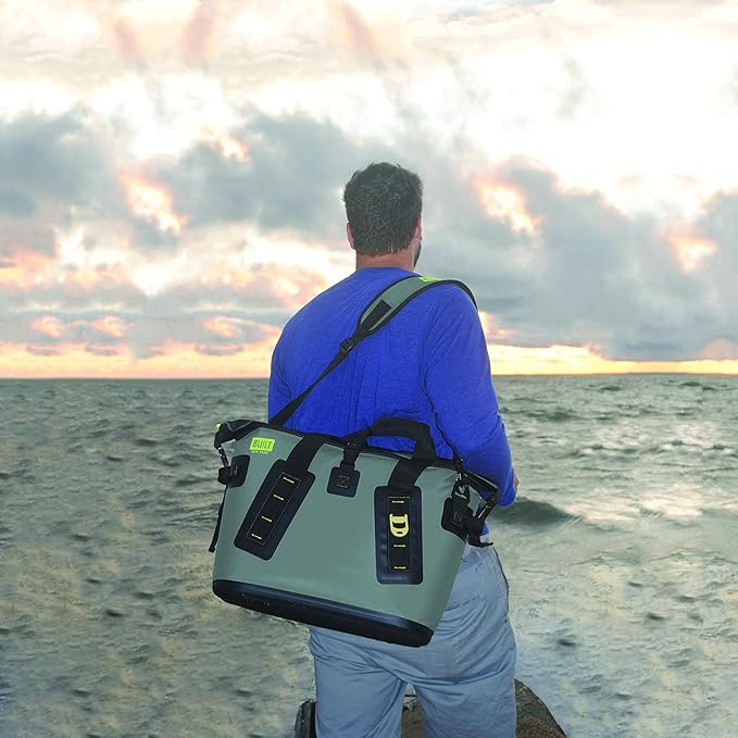 BUILT Large Welded Soft Portable Cooler with Wide Mouth Opening - Insulated and Leak-Proof Arctic Ice 5234144