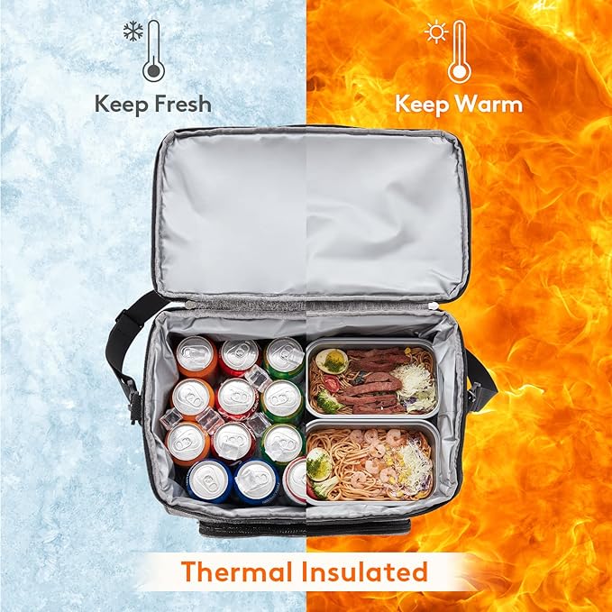Lifewit Large Cooler Bag Insulated Lunch Bag Lightweight Portable Cool Bag Double Layer for Picnic, Beach, Work, Trip