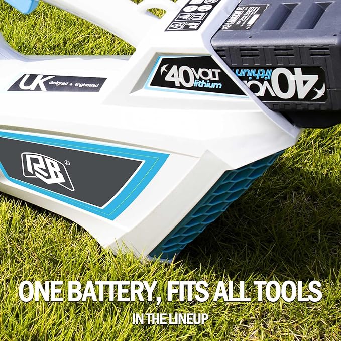 RB 40V Cordless Leaf Blower with 2Ah Battery & Charger – 6-Speed Turbo, 460 CFM, Lightweight for Leaves, Snow, Lawn & Patio