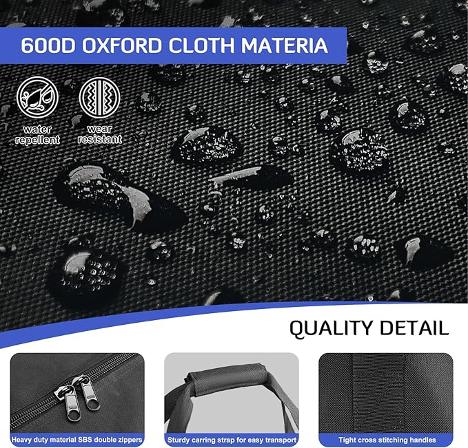 INFANZIA 50x11x16 inch Duffel Travel Sports Equipment Bag, Long Luggage Bag with Upgrade Zipper Water Resistant, Extra Large Foldable Storage Bag for Camping, Tent, Tripod, Fishing