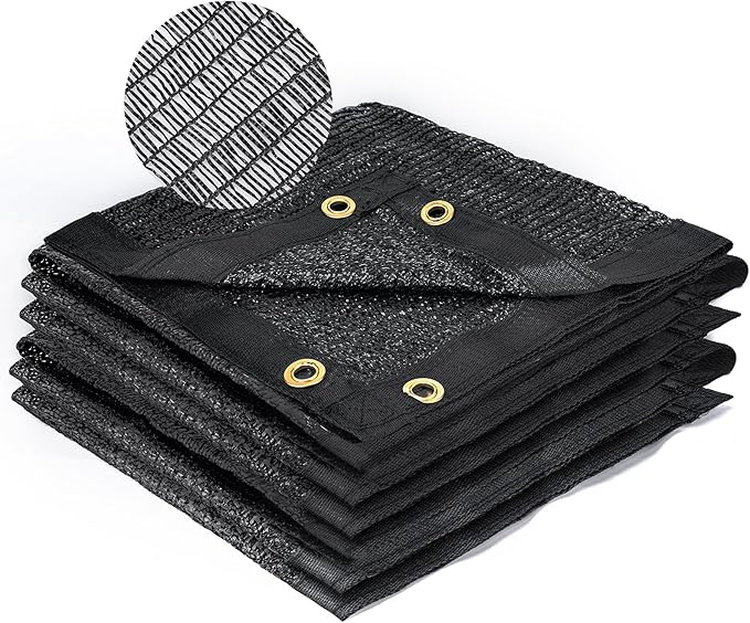 Kesfitt Garden 40% Shade Cloth, Resistant Sun Shade Net 20x48FT, Mesh Tarp with HDPE Material and Reinforced Grommets Shade Trap for Greenhouse, Plant, Pergola, and Backyard Patio Sunshade