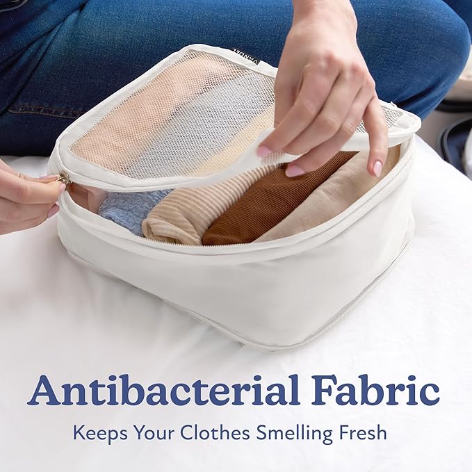 Vandel Space-Saving Compression Packing Cubes for Women, Men, Compressible Carry On Suit Case Organizer Luggage Packing Cubes for Travel Organizer Bags for Luggage and Backpacks, Suitcase Cube