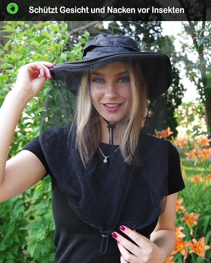 Mosquito Head Net Hat, Providing a Physical Barrier to Help Keep Mosquitoes and Bugs Away from Your Face