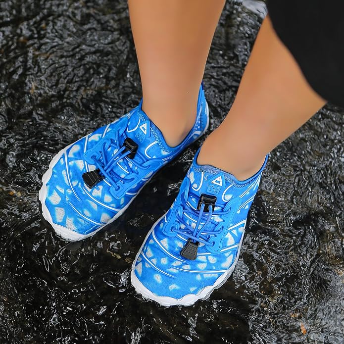 UBFEN Water Shoes for Kids Boys Girls Aqua Socks Barefoot Beach Sports Swim Pool Quick Dry Lightweight Toddler Little Big Kid
