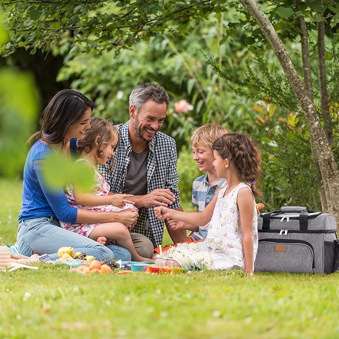 Lifewit Large Cooler Bag Insulated Lunch Bag Lightweight Portable Cool Bag Double Layer for Picnic, Beach, Work, Trip