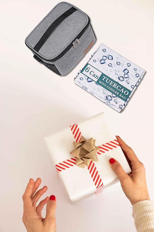 TuErcao Insulated Cooler Bag 6/24 Can Collapsible Leakproof Soft Sided Cooler for Car, Portable Foldable Small Ice Chest for Beach Camping Picnic Travel, 5/15qt Lunch Box for Men Work