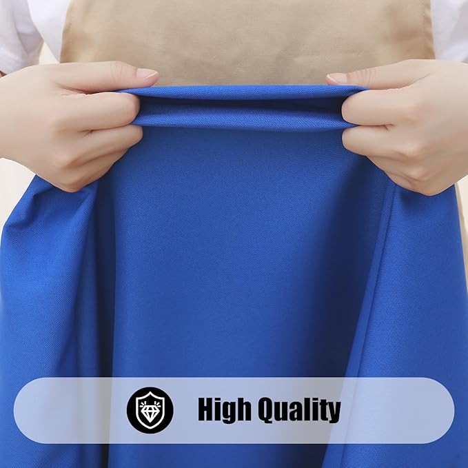 Smiry 2 Pack Rectangle Picnic Table Cloth, Waterproof Elastic Fitted Tablecloths, Washable Polyester Rectangular Patio Table Cover for Camping, Indoor and Outdoor (Blue, 30"x60")