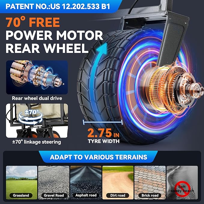 Electric Collapsible Garden Wagon Cart with Wheel,Rolling Foldable Metal Utility Wagon Carts,100w Power and 300lb Capacity, Portable for Camping,Sports,Shopping,Groceries,Laundry