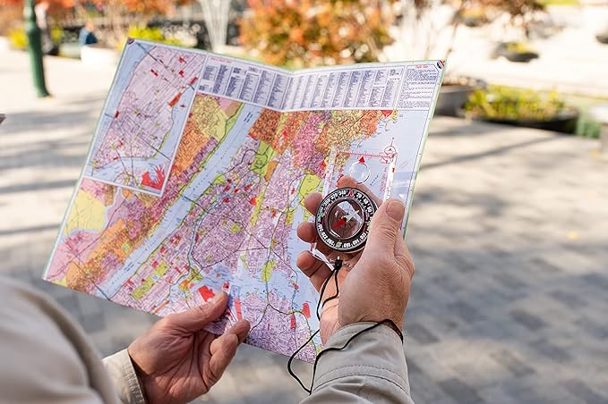 TurnOnSport Orienteering Compass - Advanced Scout Compass for Hiking, Camping, and Backpacking - Best Survival Gifts for Kids