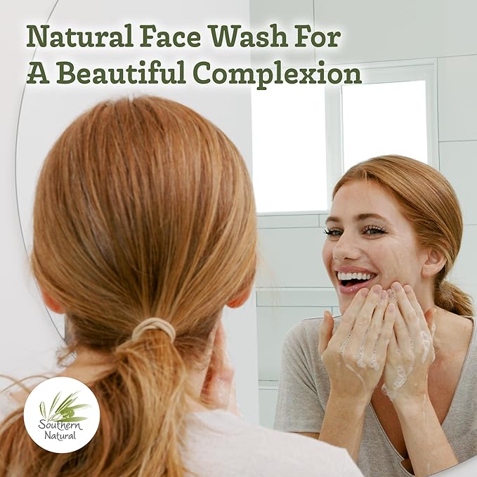 Southern Natural Goat Milk Soap Bar - 3 Pack Rosemary Mint - For Dry Sensitive Skin. Natural, Handmade Soap For Men, Women & Kids. Use On Face & Body