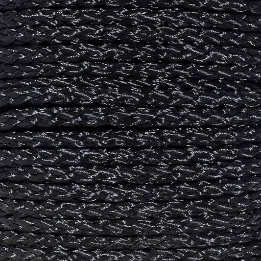 Hollow Braid Polypropylene Rope (1/2 Inch, 500 Feet, Black) - Barrier Rope - Trail Marking, Crowd Control, Golf Courses