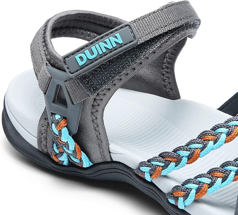 UBFEN Womens Hiking Comfort Sport Sandals Beach Vacation Camping Casual Sport Sandals with Adjustable Straps and Arch Support