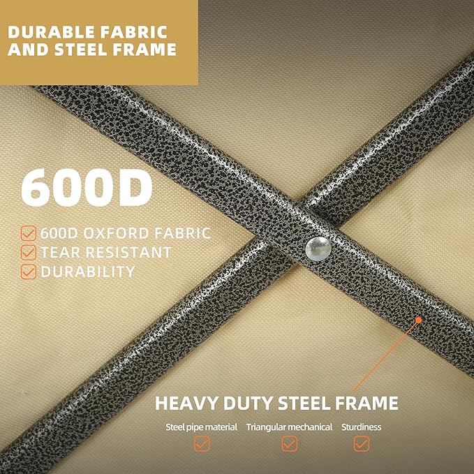 ROCK CLOUD Folding Wagon Cart Utility Outdoor Camping Carry Cart Heavy Duty Portable Collapsible Garden Cart with Universal Wheels and Adjustable Handle for Outdoor Camping Beach Sports